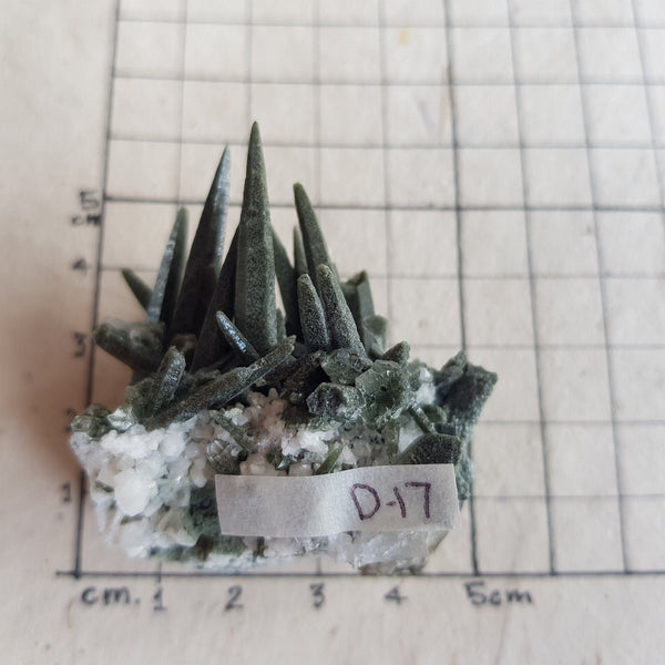 Chlorite Quartz Crystal Cluster from Ganesh Himal, Nepal. Himalayan Green Phantom Quartz. 43gram. Very Rare