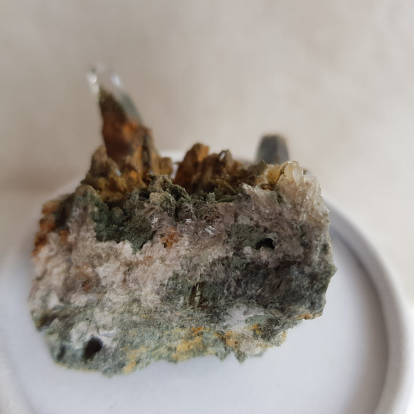 Chlorite Quartz Crystal Cluster from Ganesh Himal, Nepal. Himalayan Green Phantom Quartz. 45gram. Very Rare