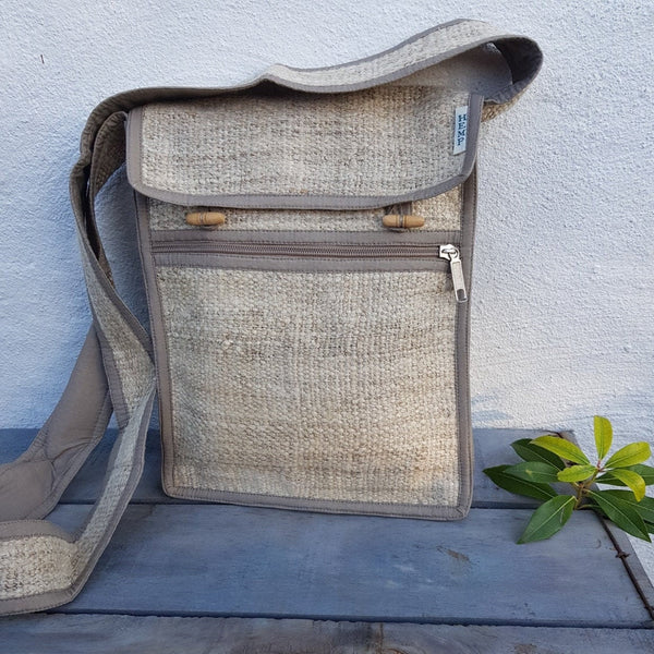 100% Wild Nepali Hemp Crossbody Bag