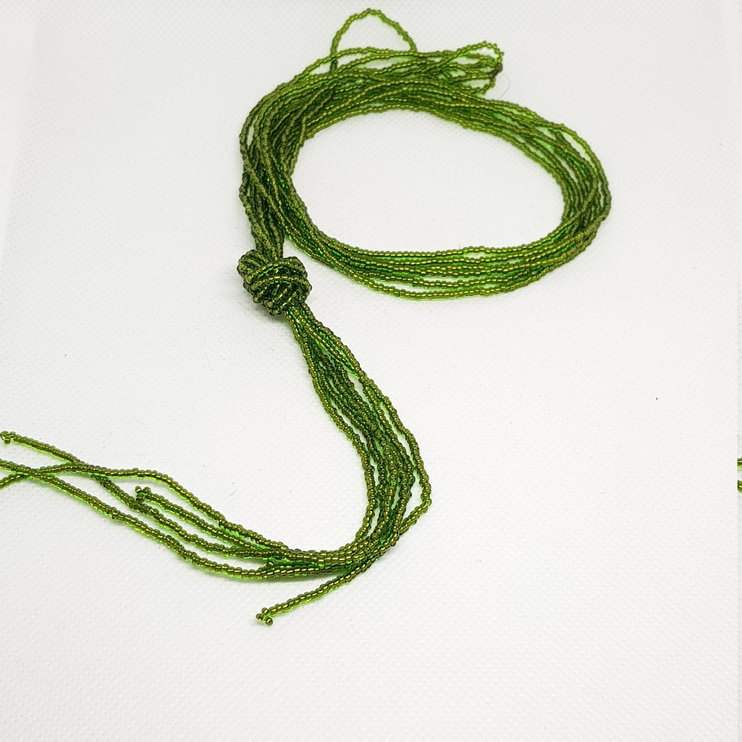 Glass Beaded Long Necklace Hand-strung in Nepal