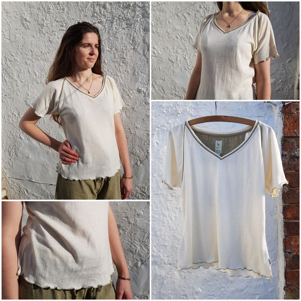 Hemp Ladies Top & drawstring trousers  (sold seperately)