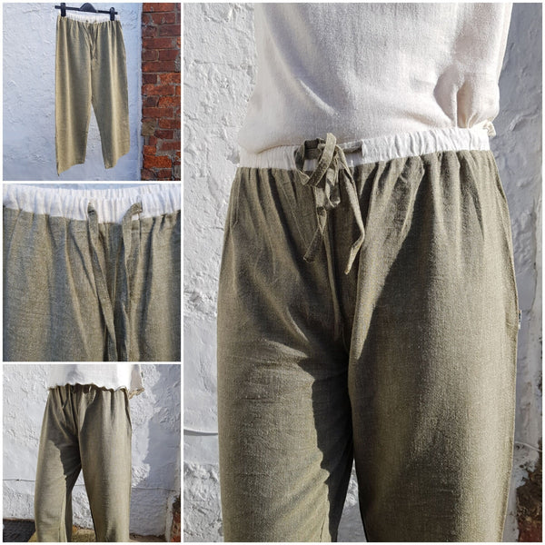 Hemp Ladies Top & drawstring trousers  (sold seperately)