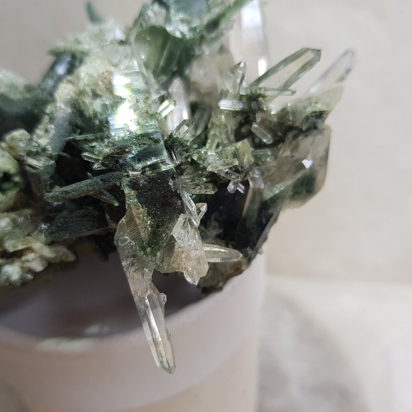 Quartz Crystal Cluster from Ganesh Himal, Nepal. Himalayan Quartz. 184gram. Very Rare