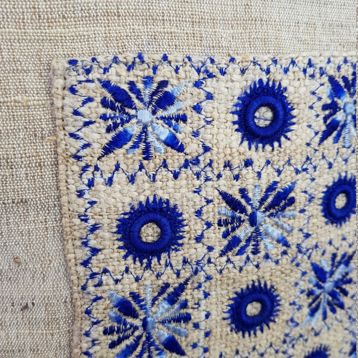 Embroidered Nettle Cushion Covers