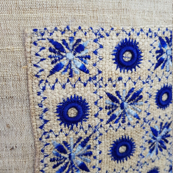 Embroidered Nettle Cushion Covers