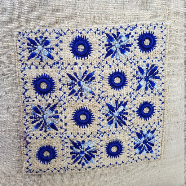 Embroidered Nettle Cushion Covers