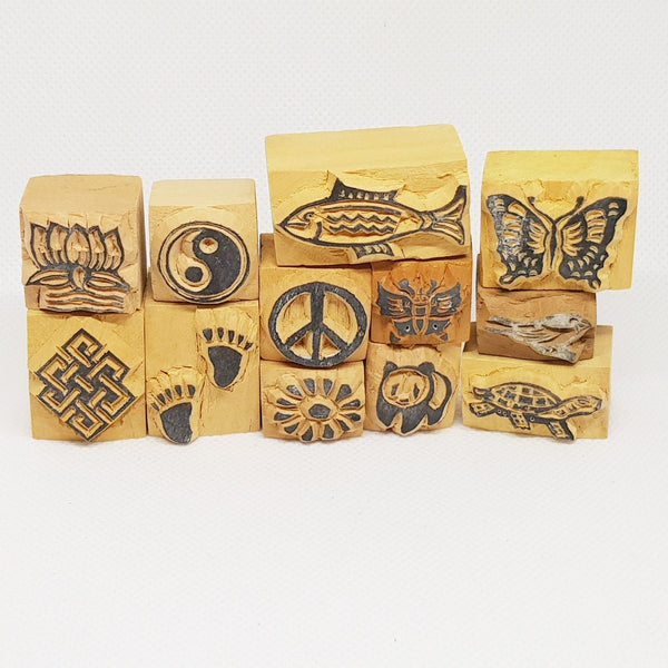 Peace Sign Wooden Stamp