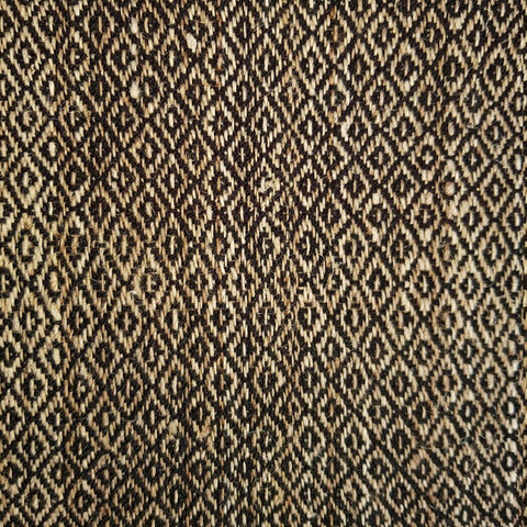 Himalayan Nettle & New Zealand Wool Fabric, Diamond Twill weave, Black & Tan