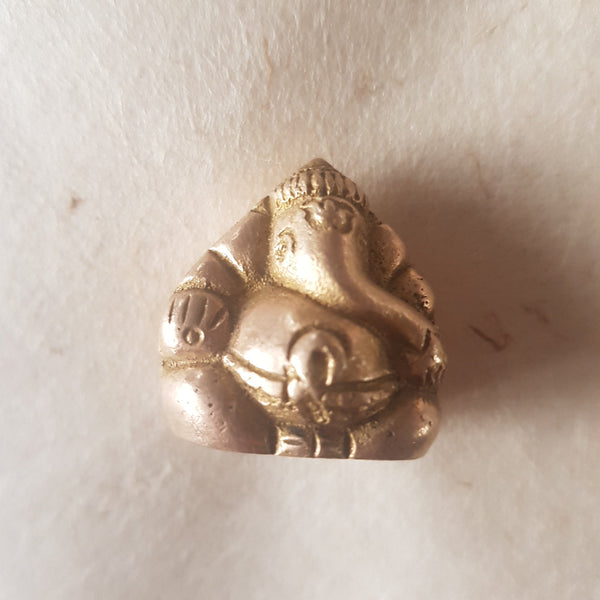 Brass Ganesh figurine
