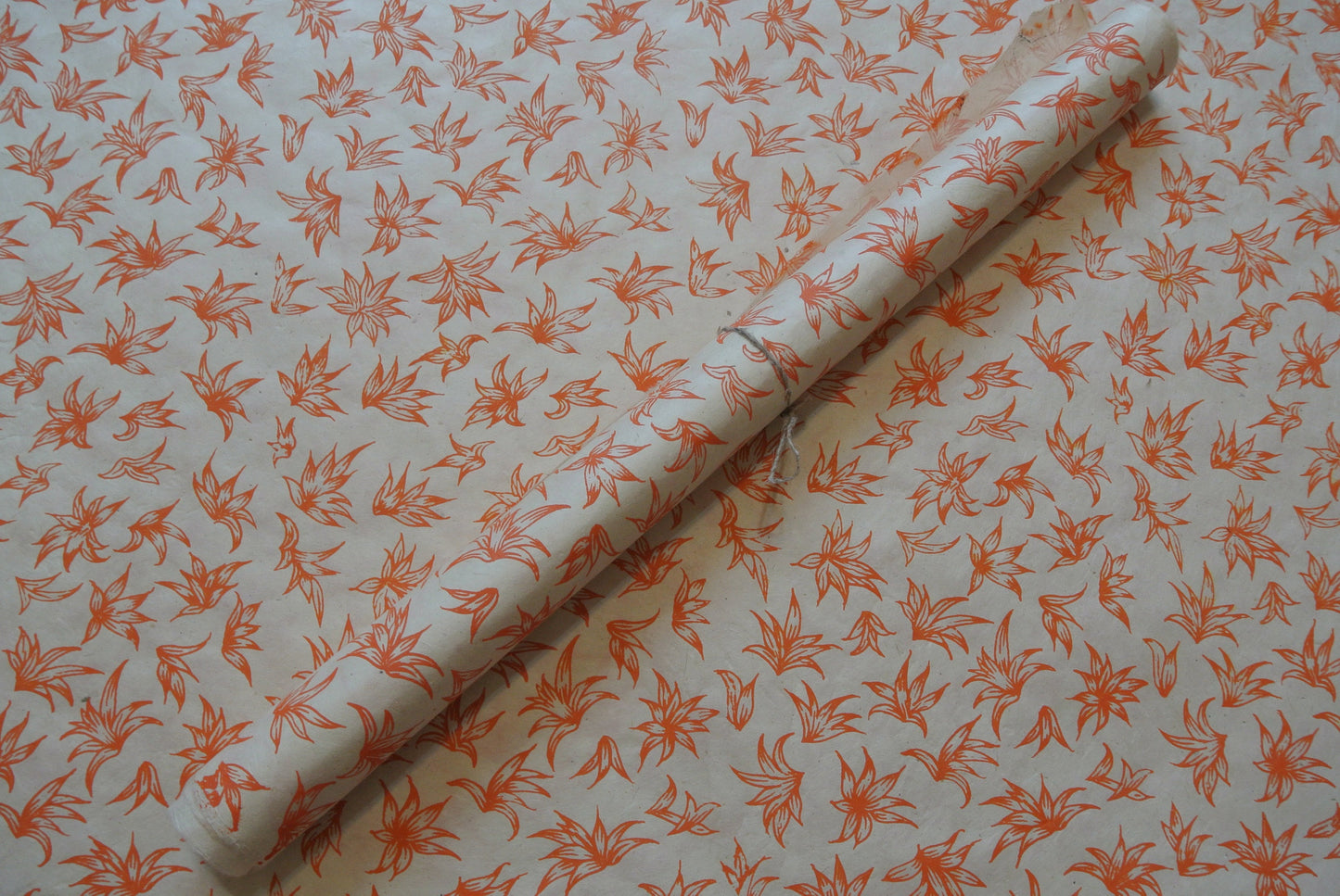 Orange Plants Print on Lokta Paper, Tree Free & Sustainable