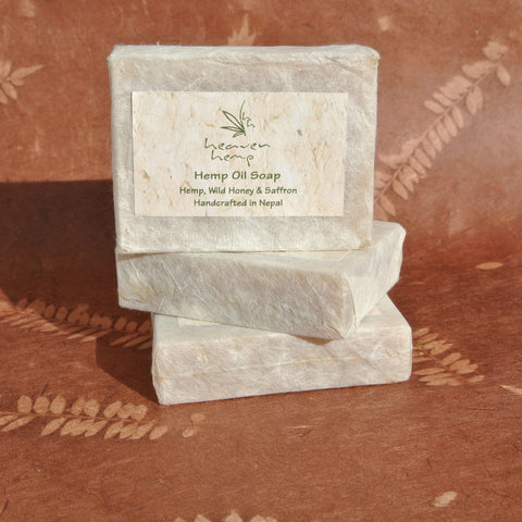 Cold Pressed Hemp Seed Oil Bar of Soap; Lavender, Wild Honey & Sandalwood Scents