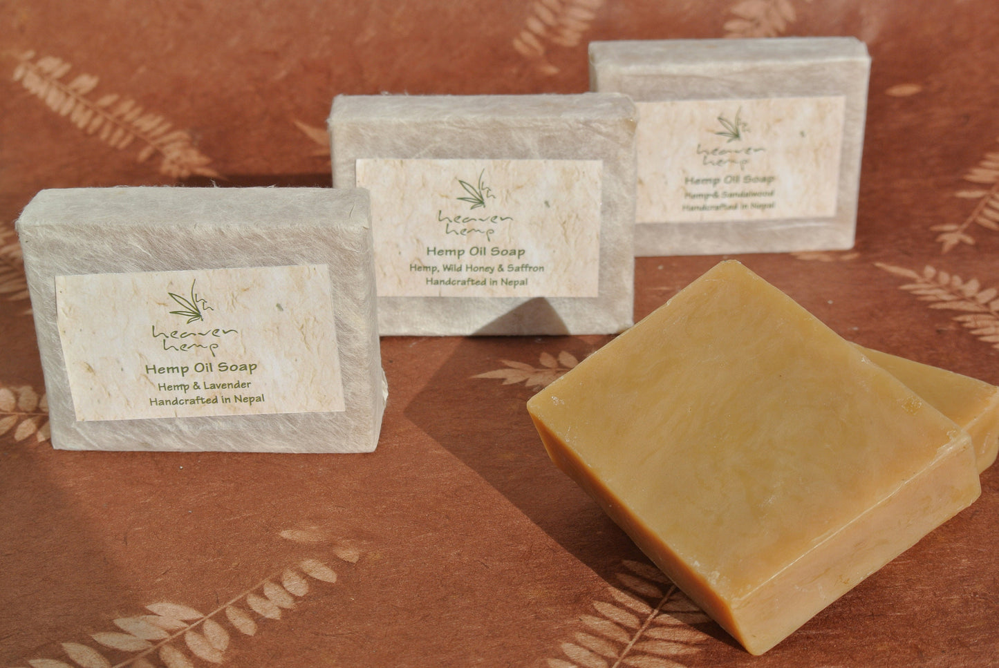 Cold Pressed Hemp Seed Oil Bar of Soap; Lavender, Wild Honey & Sandalwood Scents