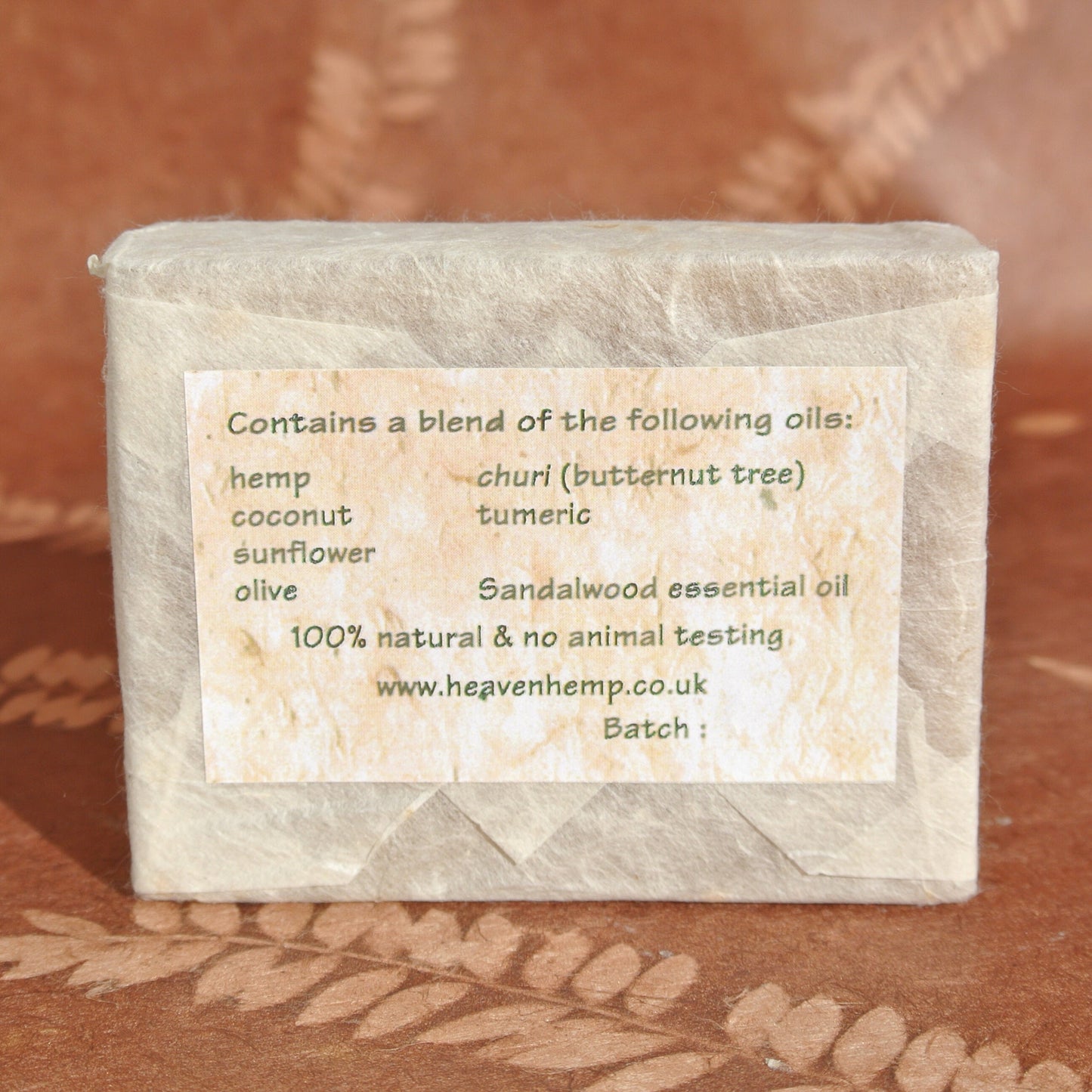 Cold Pressed Hemp Seed Oil Bar of Soap; Lavender, Wild Honey & Sandalwood Scents