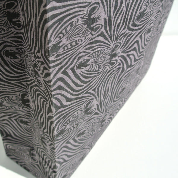 Lokta Paper Gift Bag, Zebras 14.5''