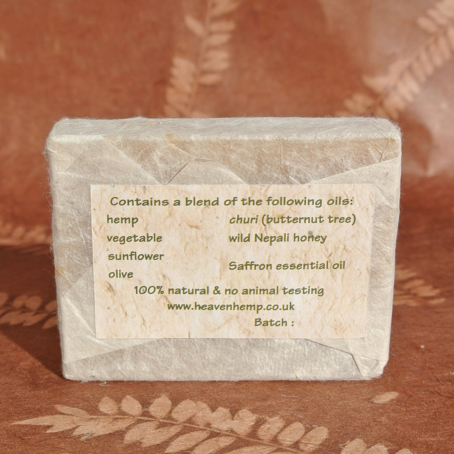Cold Pressed Hemp Seed Oil Bar of Soap; Lavender, Wild Honey & Sandalwood Scents
