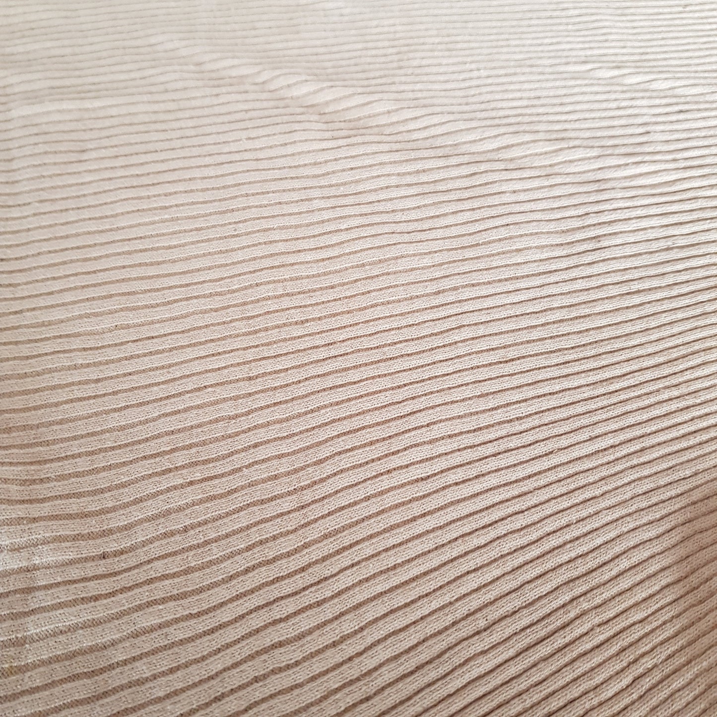 Handwoven Rib Knit Fabric in Hemp/Cotton, Natural