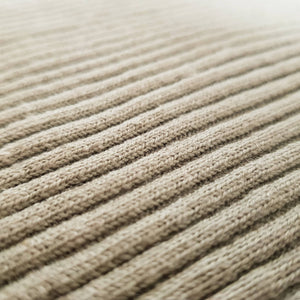 Handwoven Rib Knit Fabric in Hemp/Cotton, Olive.