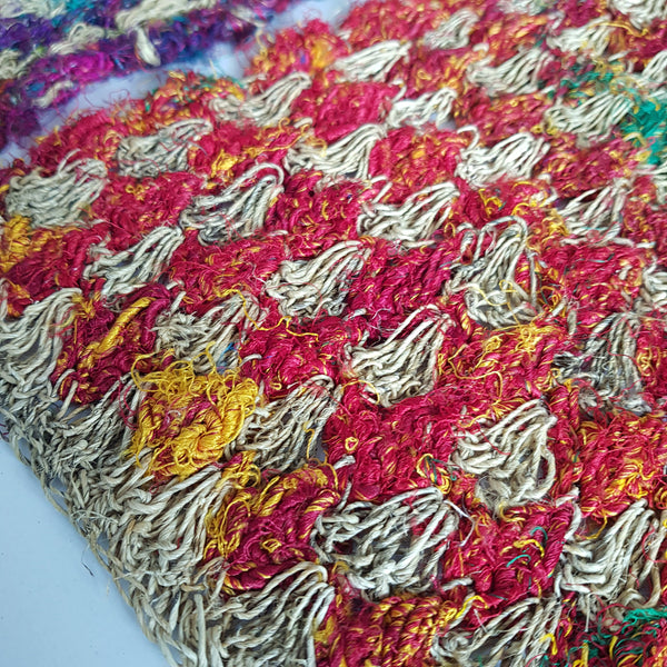 Wild Hemp & Recycled Silk Crochet Placemat