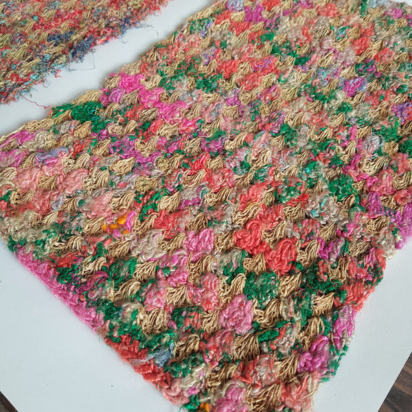 Wild Hemp & Recycled Silk Crochet Placemat