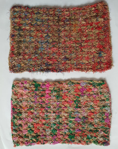 Wild Hemp & Recycled Silk Crochet Placemat