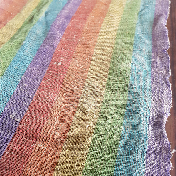 Wild Nepali Rainbow Hemp Fabric