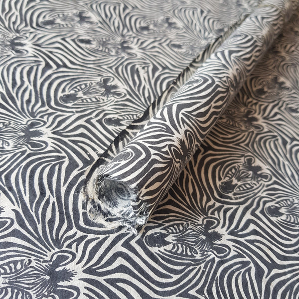 Grey Zebras Print on Hemp Paper, Tree Free & Sustainable