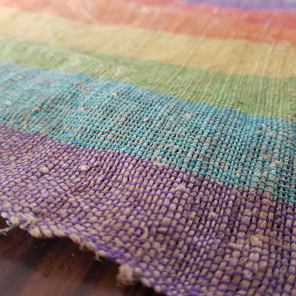 Wild Nepali Rainbow Hemp Fabric