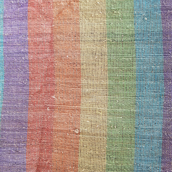 Wild Nepali Rainbow Hemp Fabric