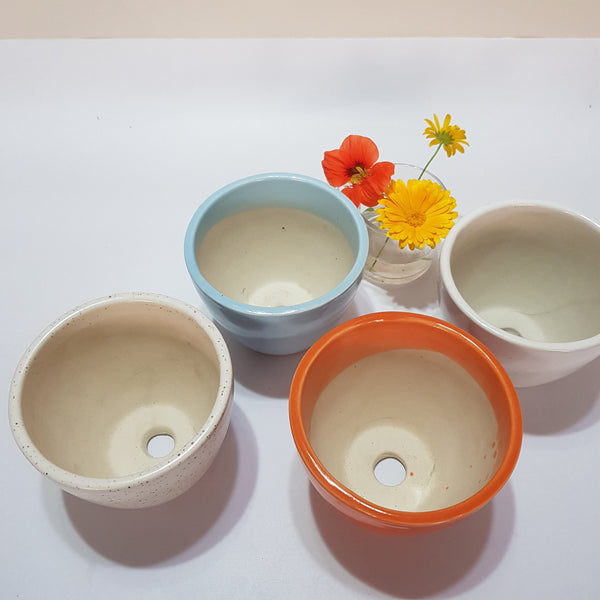 Indoor Glazed Ceramic Plant Pot