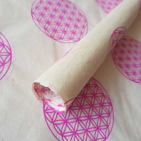 Purple Sacred Geometry Print on Hemp Paper, Tree Free & Sustainable