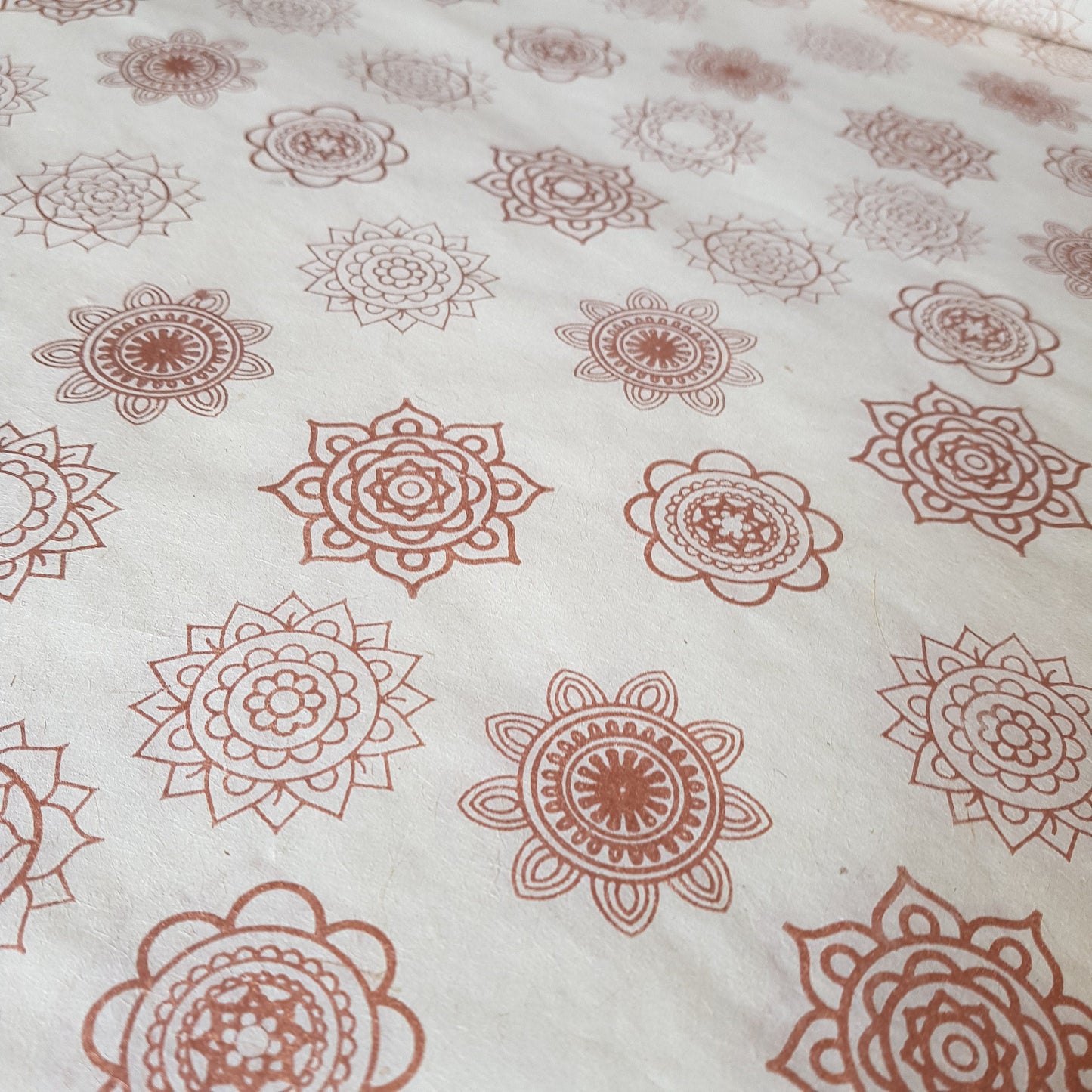 Copper Mandala Print on HempPaper, Tree Free & Sustainable