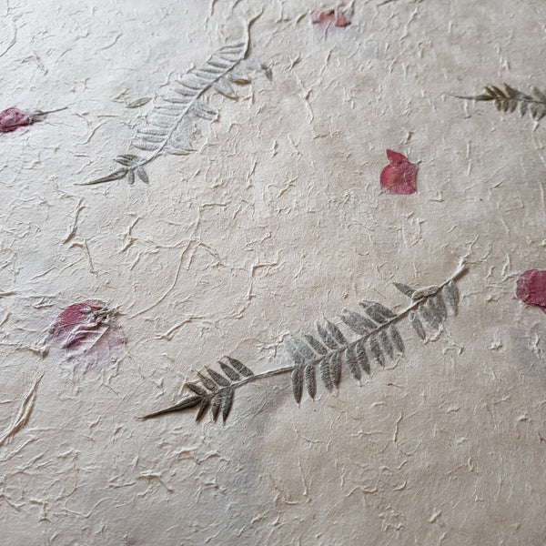 Bougainvillea & Jacaranda Petal Lokta Paper; Tree Free & Sustainable