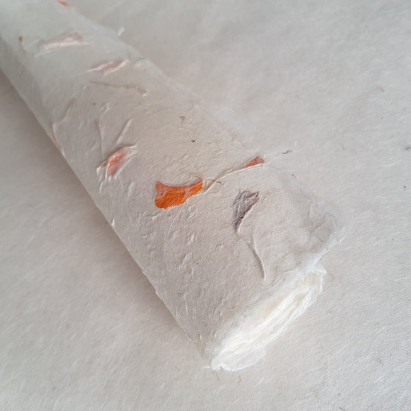 Marigold Petal Lokta Paper; Tree Free & Sustainable