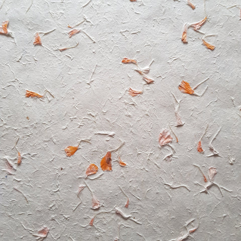 Marigold Petal Lokta Paper; Tree Free & Sustainable