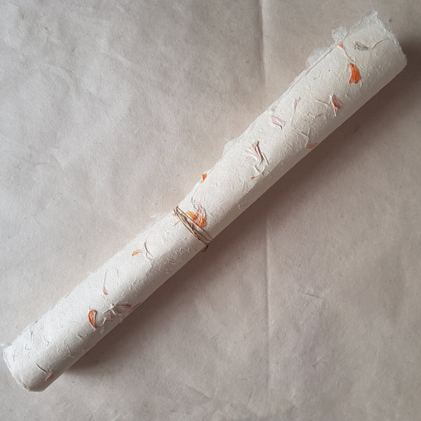 Marigold Petal Lokta Paper; Tree Free & Sustainable