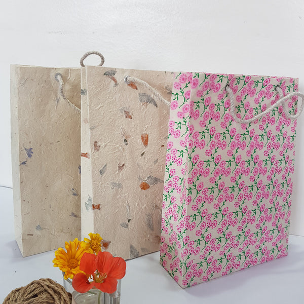 Handmade Lokta Gift Bag, 9.5''