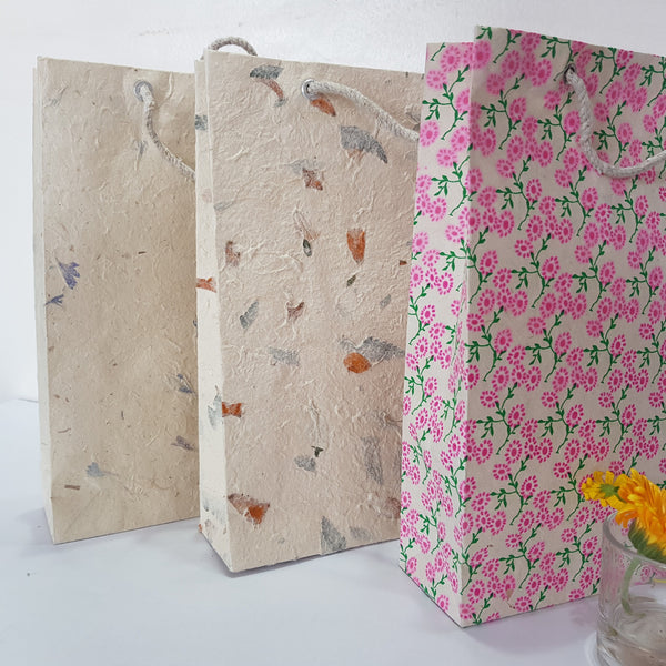 Handmade Lokta Gift Bag, 9.5''
