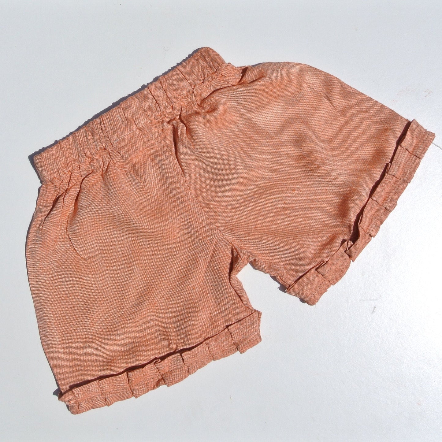 Toddler's Bamboo Top and Shorts; Duck Egg Blue or Pastel Orange