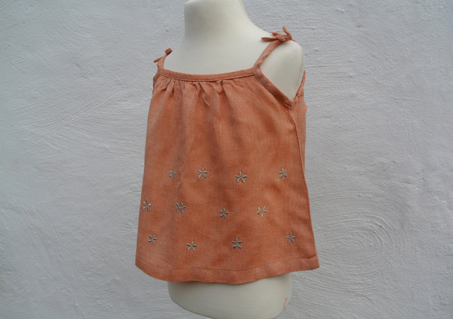 Toddler's Bamboo Top and Shorts; Duck Egg Blue or Pastel Orange