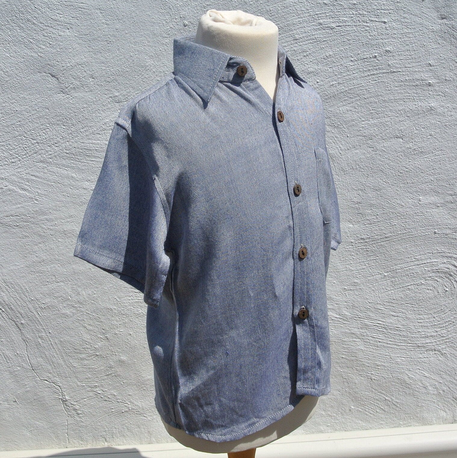 Boy's Handloomed Bamboo Shirt