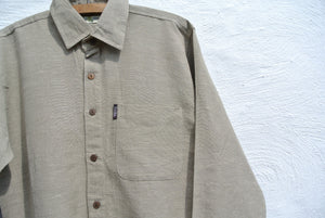 Hemp and Organic Cotton Men's Shirt in Sand Dollar - Everday Wear