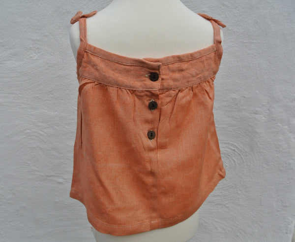Toddler's Bamboo Top and Shorts; Duck Egg Blue or Pastel Orange
