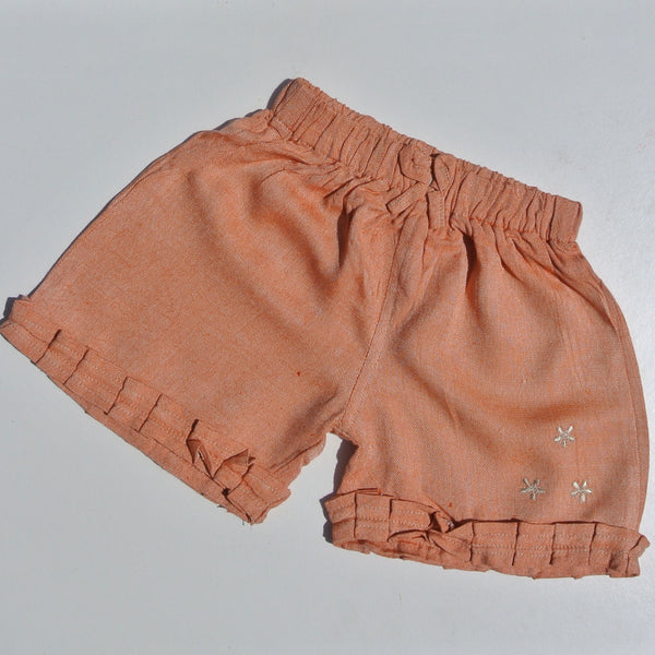 Toddler's Bamboo Top and Shorts; Duck Egg Blue or Pastel Orange