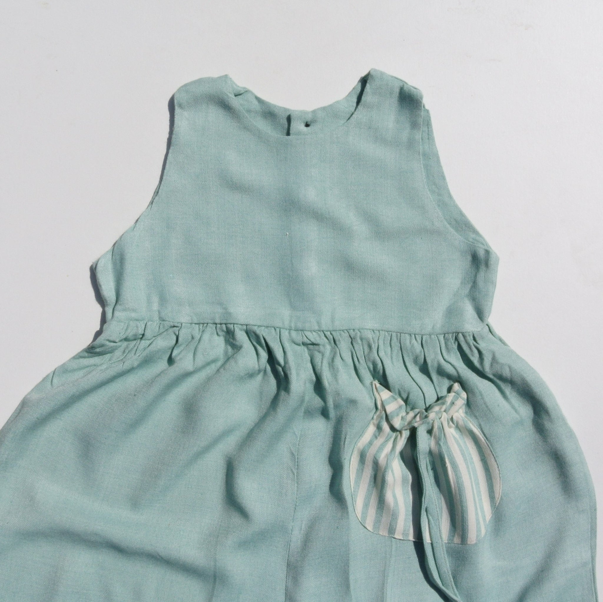 Toddler's Bamboo Romper. Duck Egg Blue. 24-36 months