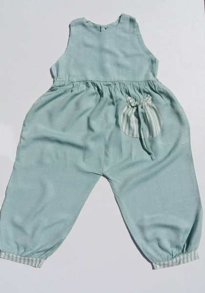 Toddler's Bamboo Romper. Duck Egg Blue. 24-36 months