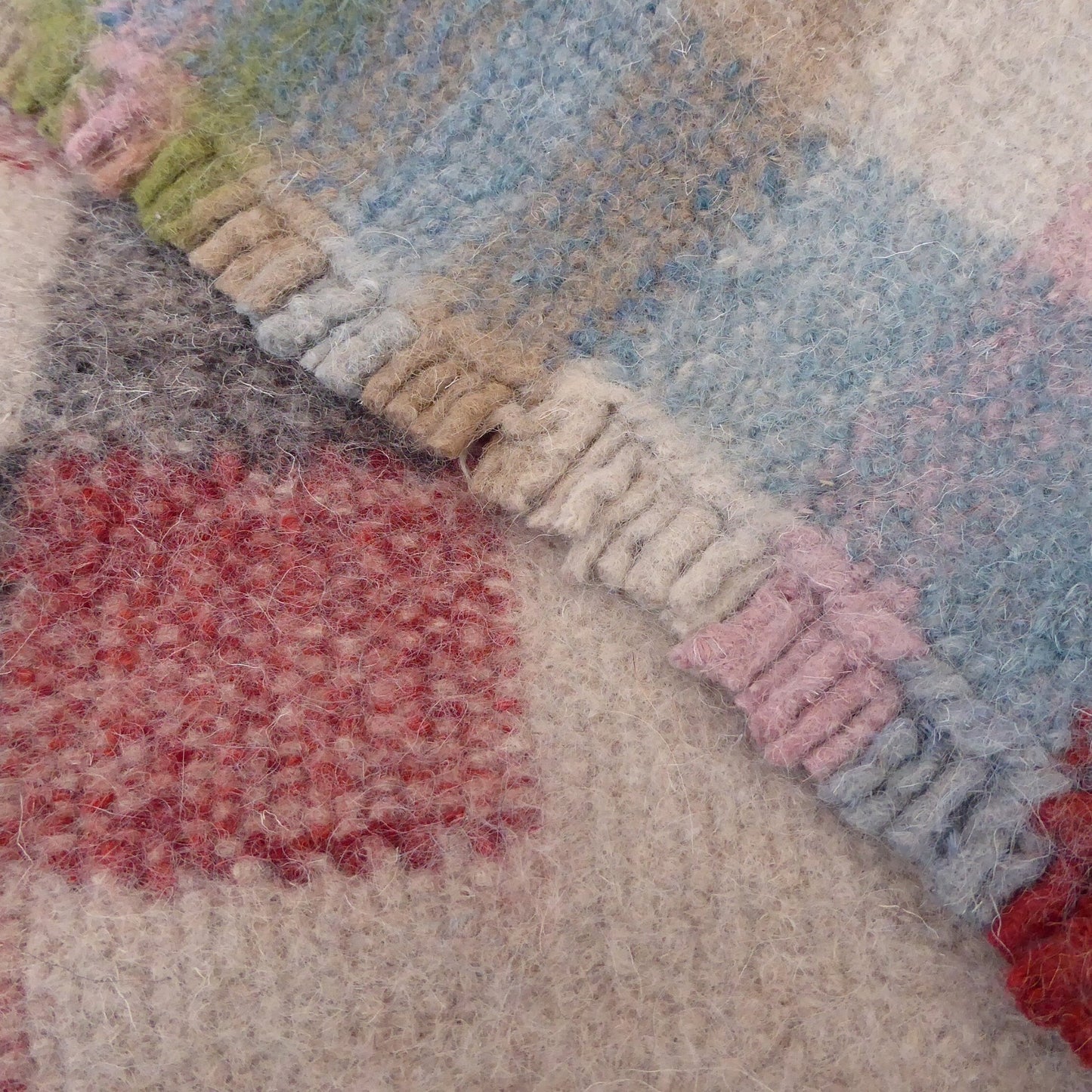 Boiled Wool 'Radhi' Rug, Large Blue