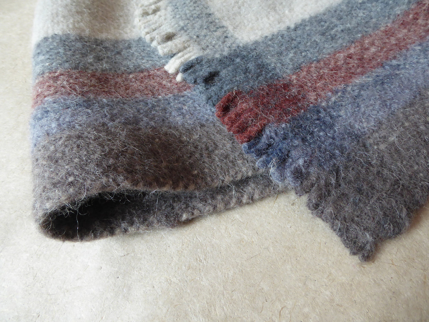 Boiled Wool 'Radhi' Rug, Medium, Brown