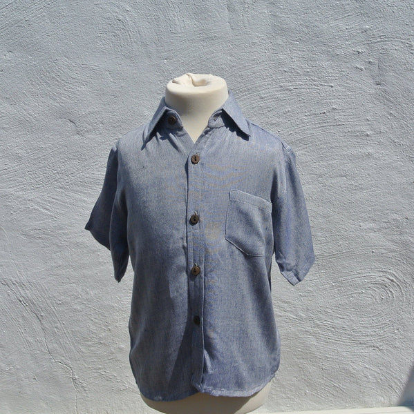 Boy's Handloomed Bamboo Shirt