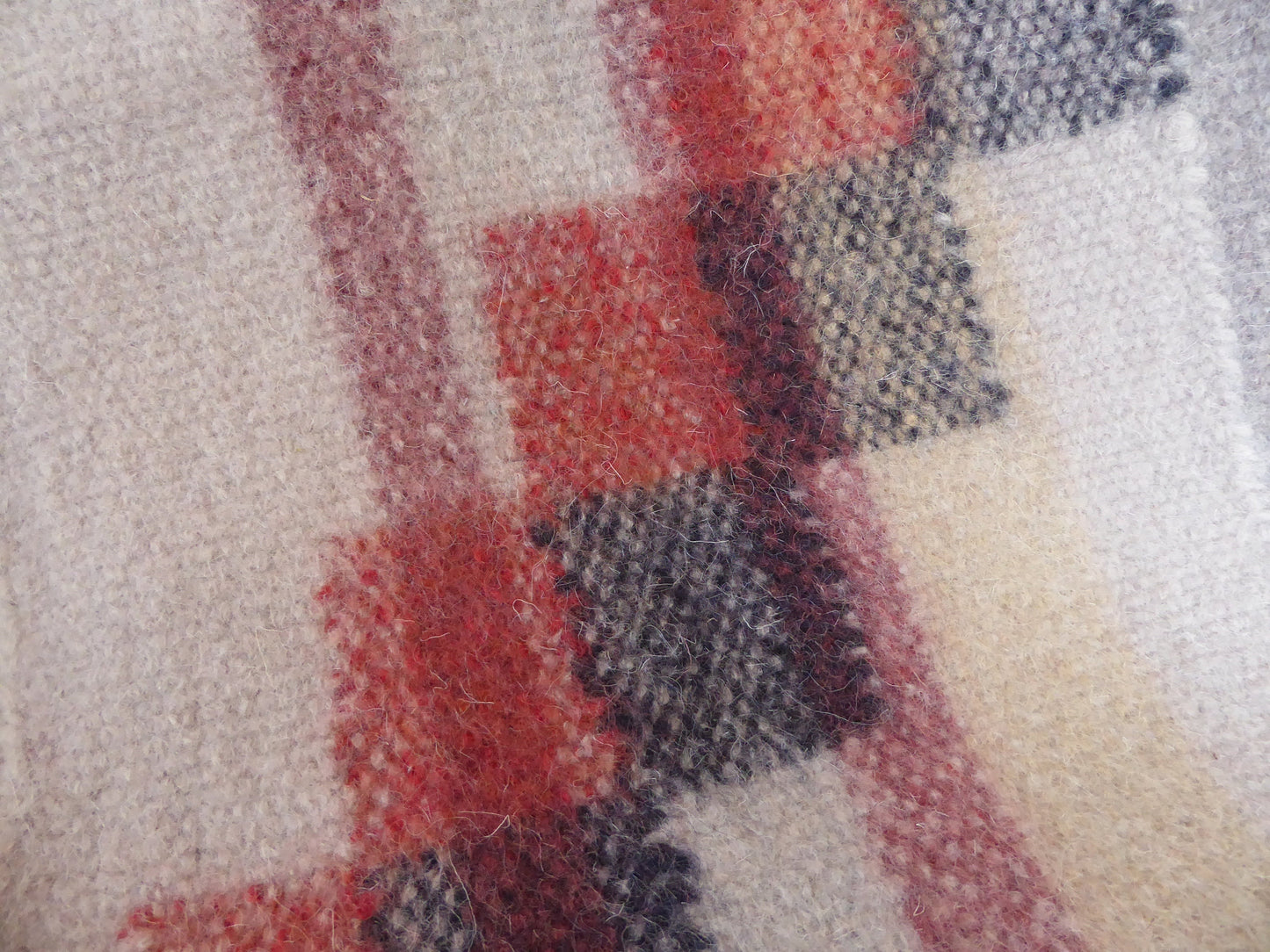 Boiled Wool 'Radhi' Rug, Large Red