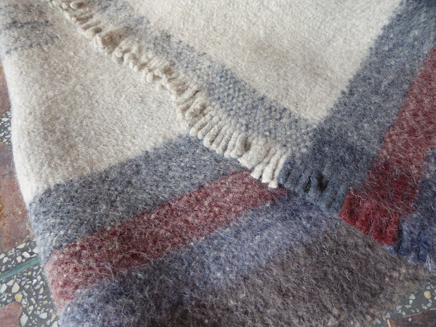 Boiled Wool 'Radhi' Rug, Medium, Brown